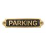 Custom Parking Brass Plaque With Black Finish, thumbnail 1 of 5