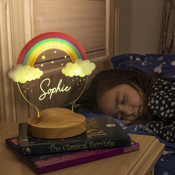 Personalised Rainbow Desk Lamp, Christmas Gift, 4 of 5