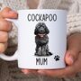 Black Cockapoo Mum Mug, thumbnail 1 of 2