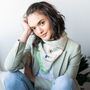 Faces Print Classic Silk Scarf With Gift Packaging, thumbnail 5 of 7