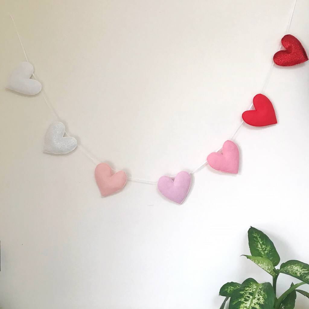 Felt Heart Garland By The Secret Craft House