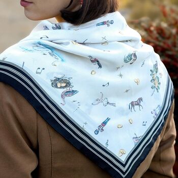12 Days Of Christmas Square Scarf, 2 of 4