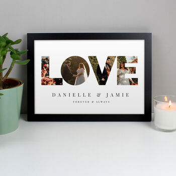 Personalised Photo Love Framed Print, 8 of 10