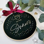 Christmas Joy Personalised Embroidered Hoop, thumbnail 1 of 8
