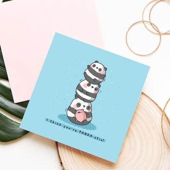 Cute Panda Greetings Card, 5 of 6