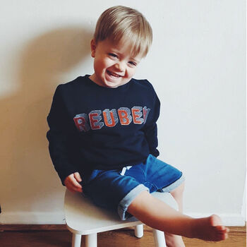 Personalised Embroidered Children's Sweater, 2 of 11