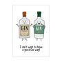 'Gin Wag' Card For Friend, thumbnail 3 of 4