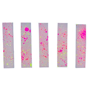 Upcycled Sustainable Splatter Leather Off Cut Bookmark, 4 of 5