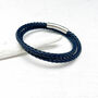Classic Leather Double Wrap Bracelet For Him, thumbnail 1 of 12