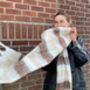 Personalised Super Oversized Check Scarf, thumbnail 1 of 4