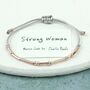 Personalised Plated Rose Gold Morse Code Bracelet, thumbnail 5 of 8