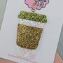 Coffee Cup Glitter Resin Christmas Tree Decoration, thumbnail 3 of 4