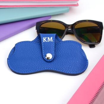 Personalised Monogram Leather Sunglasses Protector, 3 of 5
