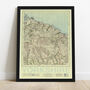 Personalised Yorkshire Map Print Yorkshire Gift, thumbnail 5 of 9