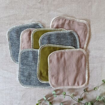 Linen And Hemp Reusable Cloth Wipes, 5 of 9