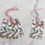 Green Holly Christmas Gift Tags, thumbnail 2 of 2