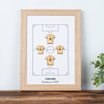 Personalised Family Football Team Print, 3 of 7