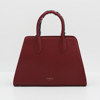 Wonderland Burgundy Structured Medium Tote, 4 of 6