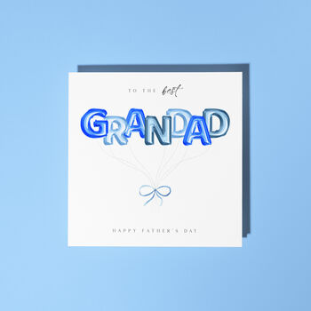 Grandad Green Balloons Father's Day Card, 2 of 3
