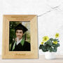 Graduation Day Personalised Solid Oak 6x4 Frame, thumbnail 2 of 2