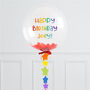 Personalised Rainbow Star Bubble Balloon, thumbnail 1 of 4