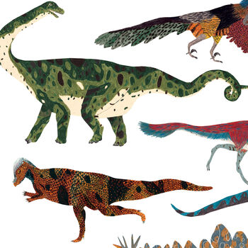 Colourful Dinosaurs Print, 5 of 12