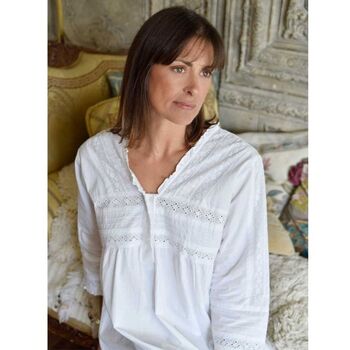 Ladies Long Sleeve Nightdress 'Elizabeth', 2 of 8