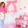 Felt Heart And Bows Party Banner, thumbnail 3 of 4