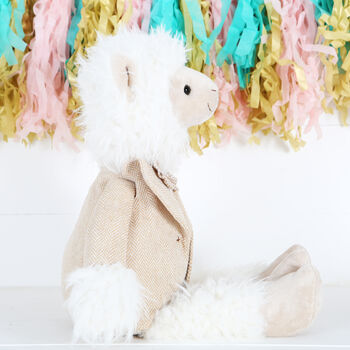 Cuddly Personalised Llama Soft Toy, 6 of 8