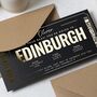 Personalised Edinburgh Boarding Pass Birthday Voucher, thumbnail 4 of 9