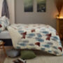 Winter Bears Fleece Duvet Cover Set Soft Printed Bedding With Zip Fastening, thumbnail 4 of 4