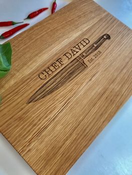 Family Chef Chopping Board For Him, 2 of 4