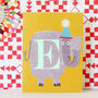 Mini E For Elephant Card, thumbnail 1 of 5