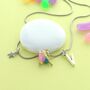 Kids Personalised Enamel Bird Charm Necklace, thumbnail 1 of 2