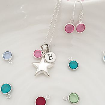Birthstone Silver Star Necklace, 9 of 12