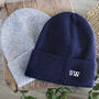 Men's Personalised Cashmere Wool Beanie Hat Gift, thumbnail 1 of 8