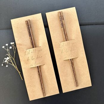 Party Favors Personalized Wooden Chopsticks, 3 of 8