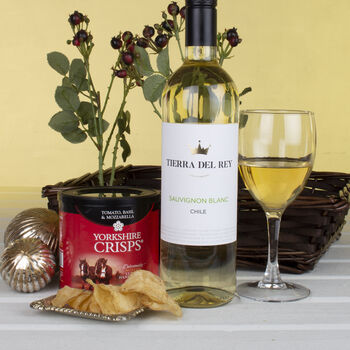 White Wine Treats Tray Gift Hamper, 4 of 4