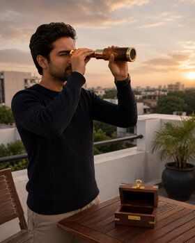 Personalised The Westminster Brass And Wood Telescope, 3 of 10