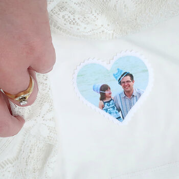 Custom Wedding Dress Label With Your Family Photo, 4 of 5