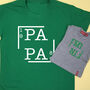 Personalised Papa And Mini T Shirt Set, thumbnail 1 of 7