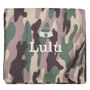 Personalised Camo Dog Design Blanket, thumbnail 7 of 7