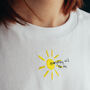 Embroidered Sun And Mini Bee T Shirt, thumbnail 3 of 8