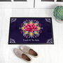 Personalised Colourful Diwali Door Mat Gift, thumbnail 2 of 2