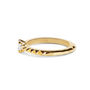 18ct Yellow Gold And Diamond Spike Ring, thumbnail 2 of 3