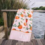 Oranges Personalised Beach Towel, thumbnail 1 of 2