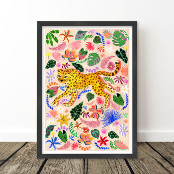 Leopard Nursery Art Print, 7 of 9
