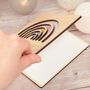 Pastel Rainbow Birthday Engraved Wooden Greetings Card, thumbnail 6 of 6