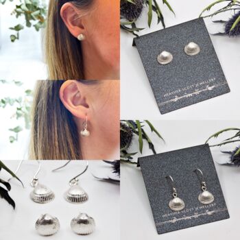 Silver Shell Earrings, 2 of 3