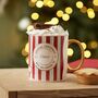 Personalised Stripe Postage Stamp Mug, thumbnail 1 of 4